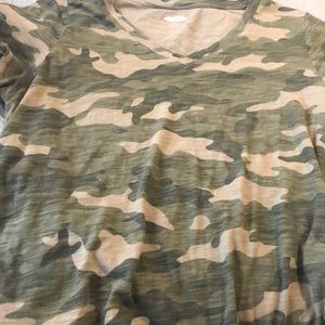 Old Navy Green Camouflage Shirt